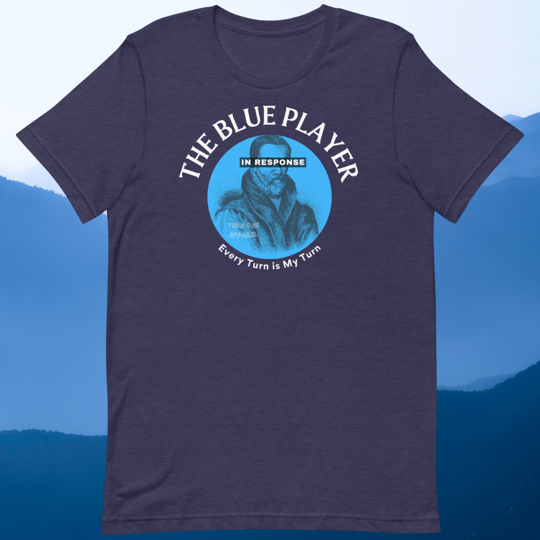 The Blue Player Tee – Turn One Apparel